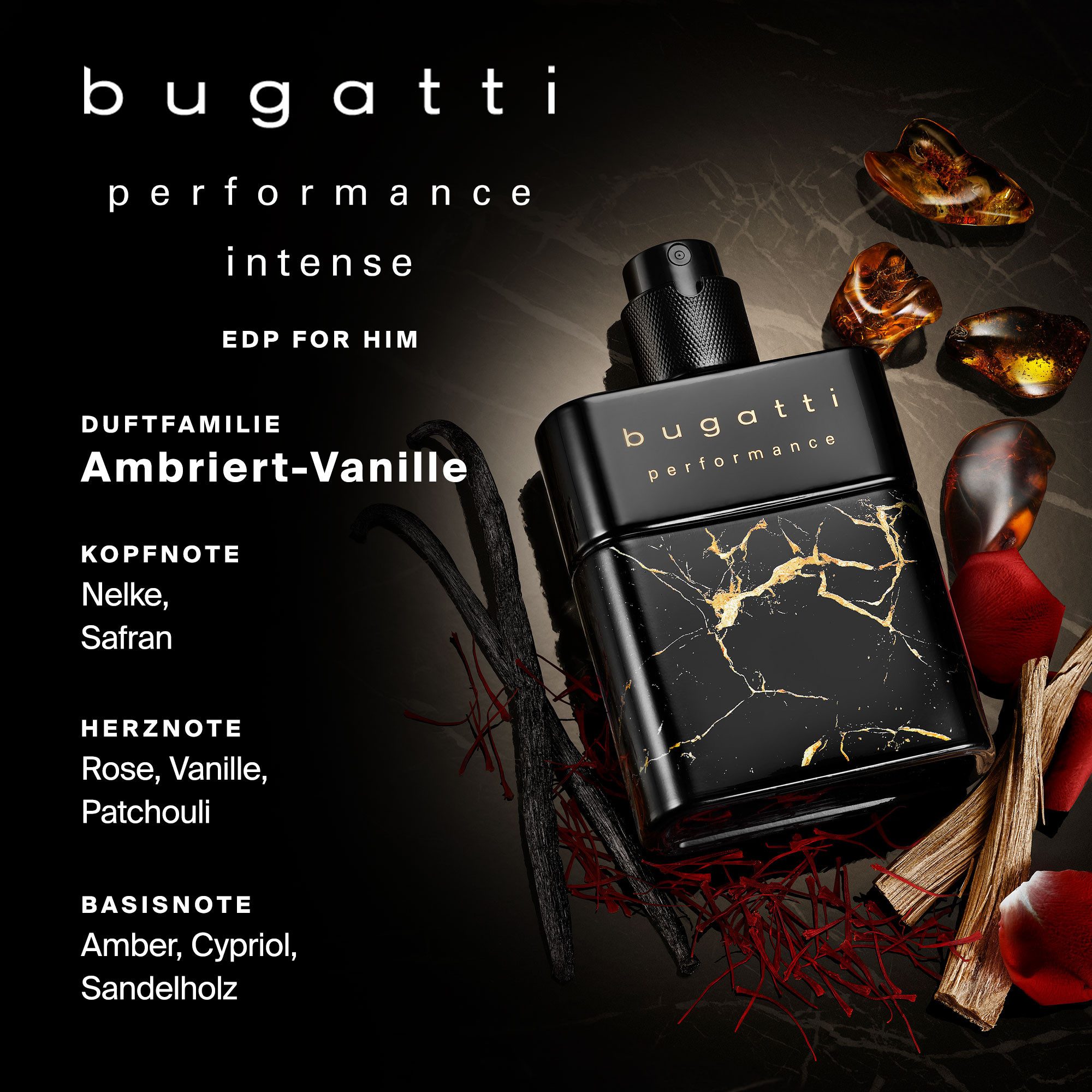 bugatti Eau de Parfum PERFORMANCE INTENSE FOR HIM EDP