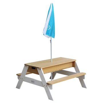 DOTMALL Beistelltisch AXI Sand- und Wasser-Picknicktisch „Nick“ mit Sonnenschirm
