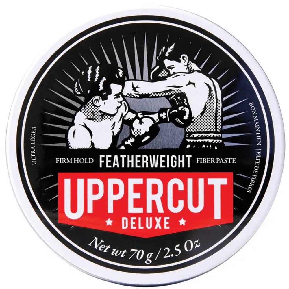 Uppercut Deluxe Haarwachs Uppercut Deluxe – Featherweight – Pomade, Haarpaste 70 G, 1-tlg., Wasserbasierte Formel, leicht auswaschbar, beschwert das Haar nicht