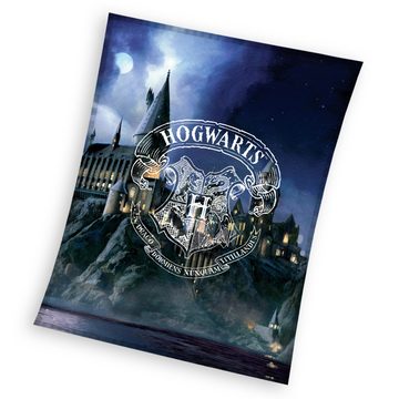 Kinderdecke Harry Potter Castle 130 x 170 weich und kuschelig Coral Fleecedecke, BERONAGE