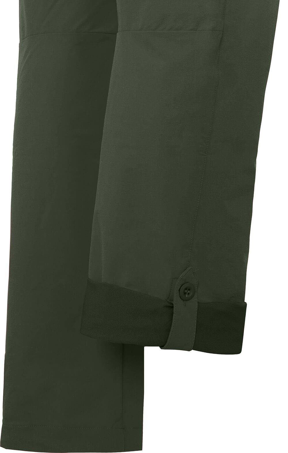 Bergson Outdoorhose VIDAA COMFORT leicht, Normalgrößen, Wanderhose, grün dunkel strapazierfähig, Damen