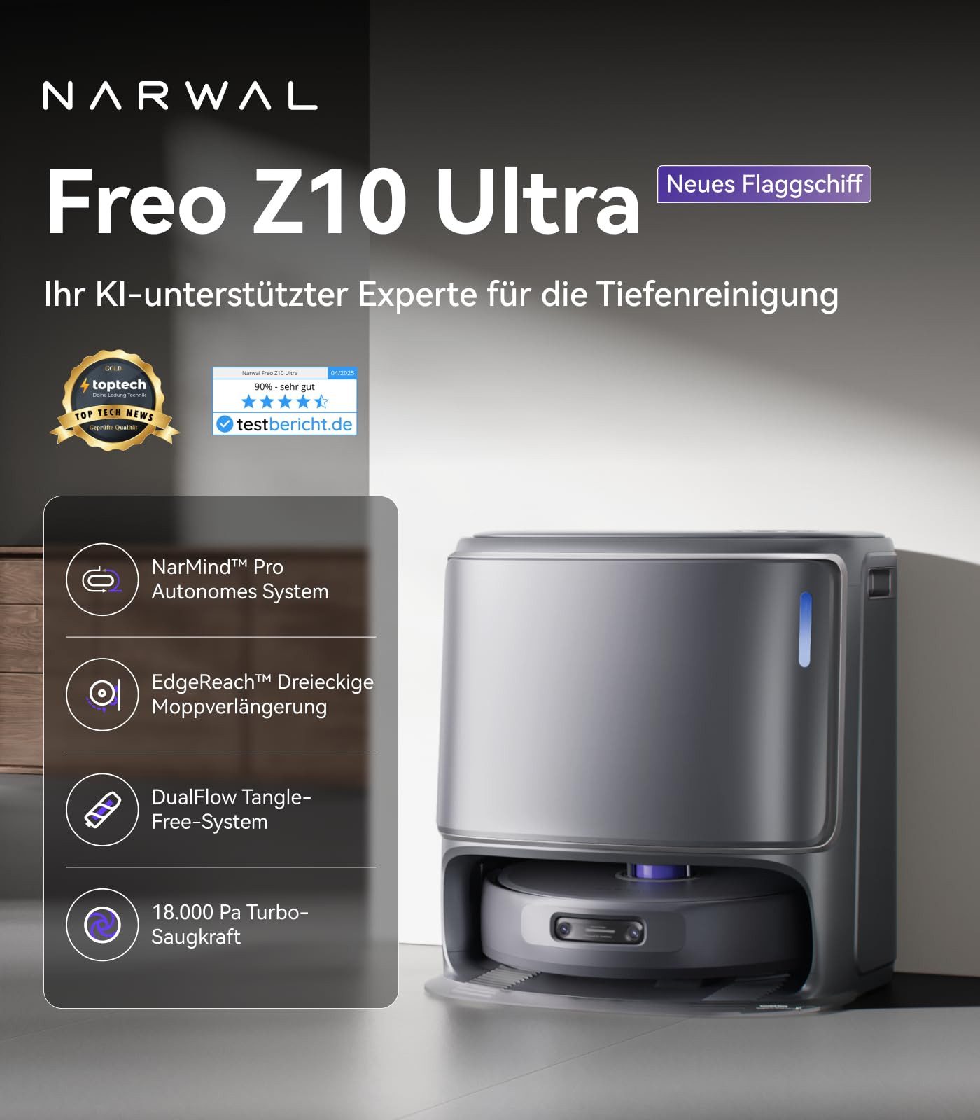 Narwal Saugroboter Freo Z10 Ultra