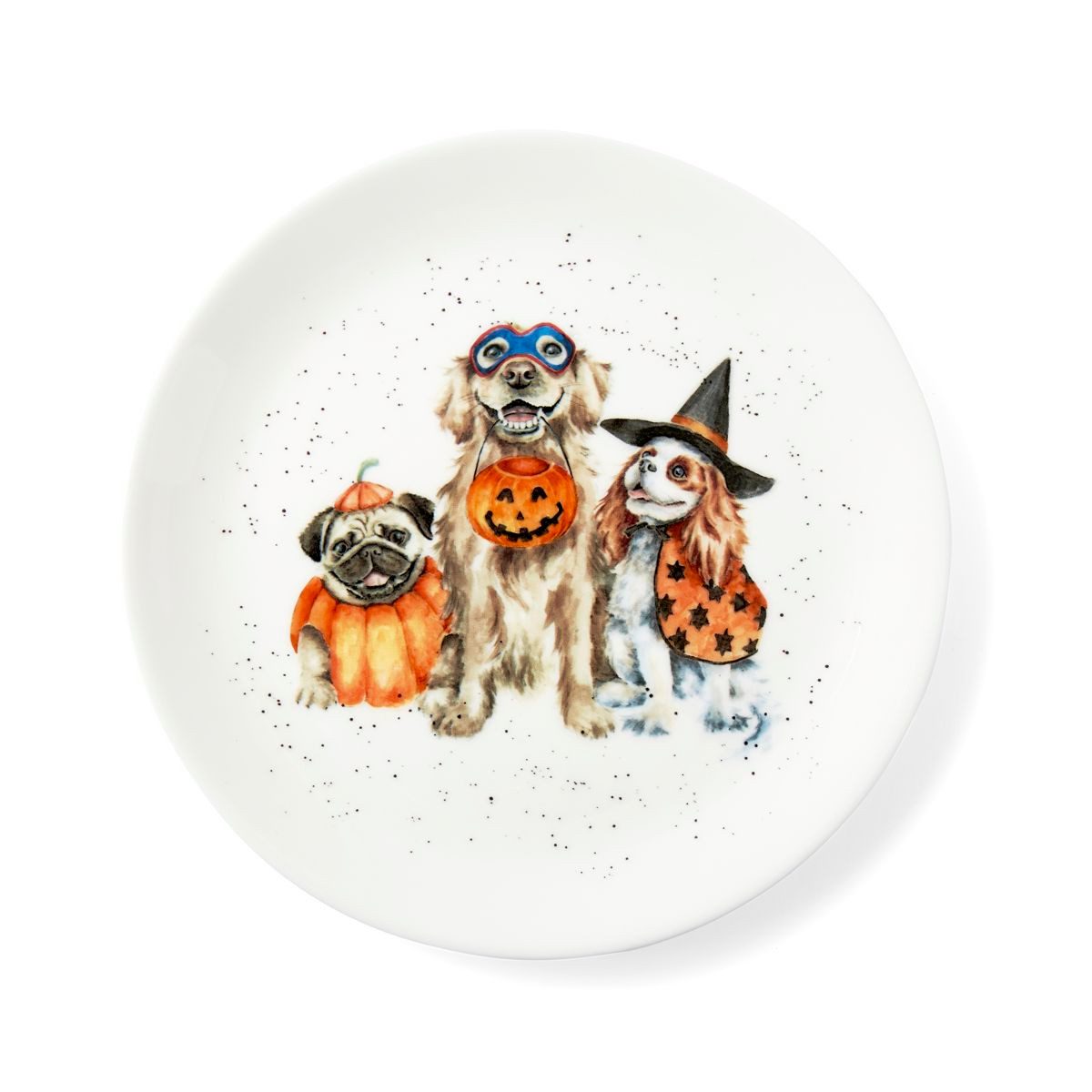 Wrendale Frühstücksteller Wrendale Designs Porzellan-Kuchenteller Trick or Treat