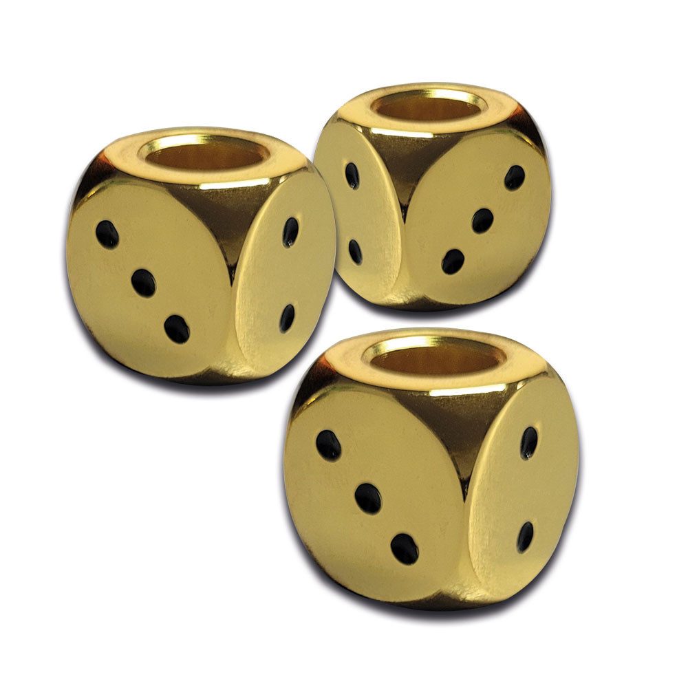 Coumo Aschenbecher 2x Gluttöter Dice Design, Metallic Würfel, Glutkiller Aschenbecher