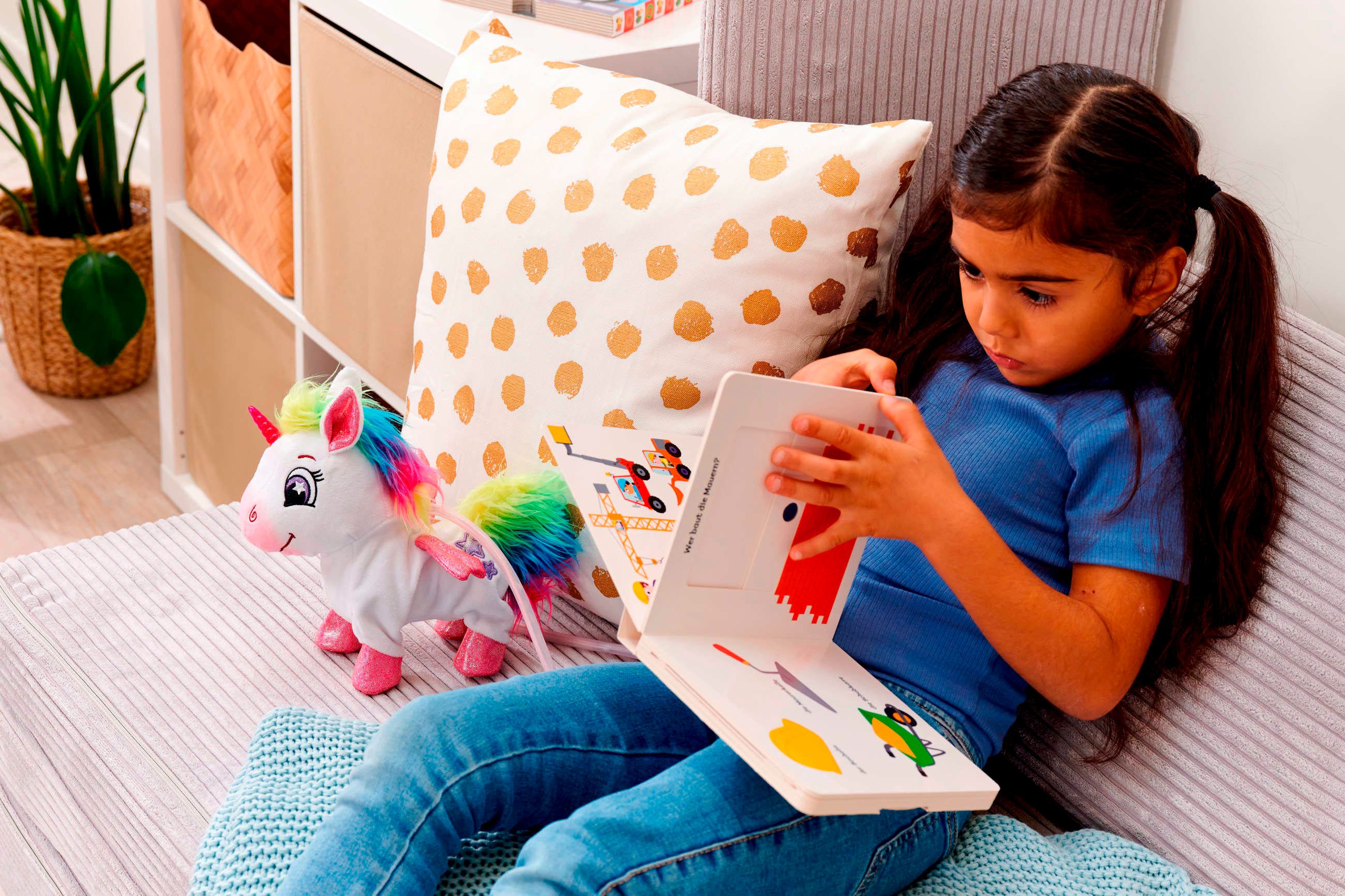 SIMBA Spielfigur PetZoo Rainbow Unicorn, mit Licht und Sound