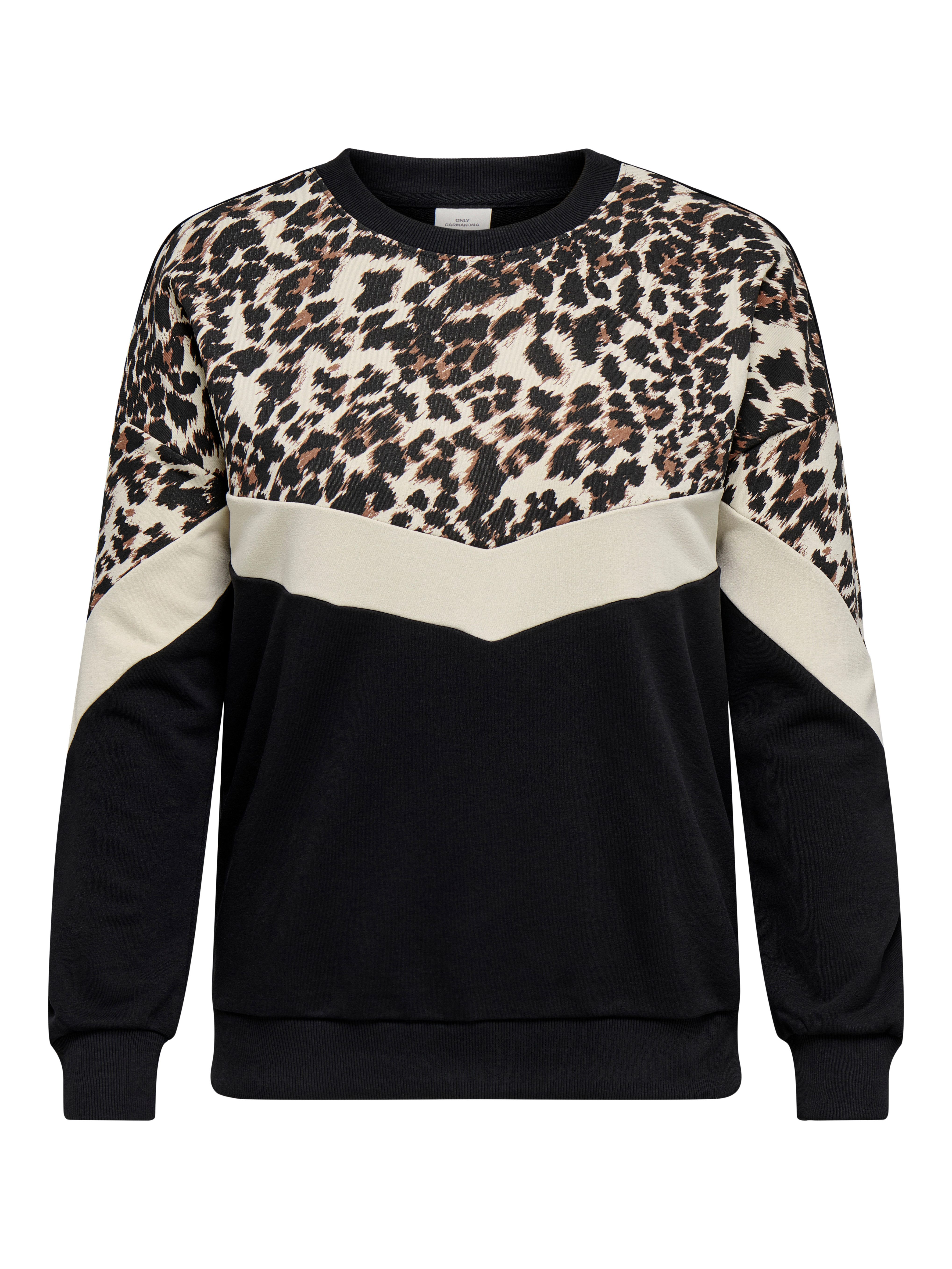 ONLY CARMAKOMA Sweatshirt CARLEOBLOCK L/S O-NECK günstig online kaufen