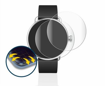 BROTECT Full-Screen Schutzfolie für Withings ScanWatch (42 mm), Displayschutzfolie, 2 Stück, 3D Curved klar