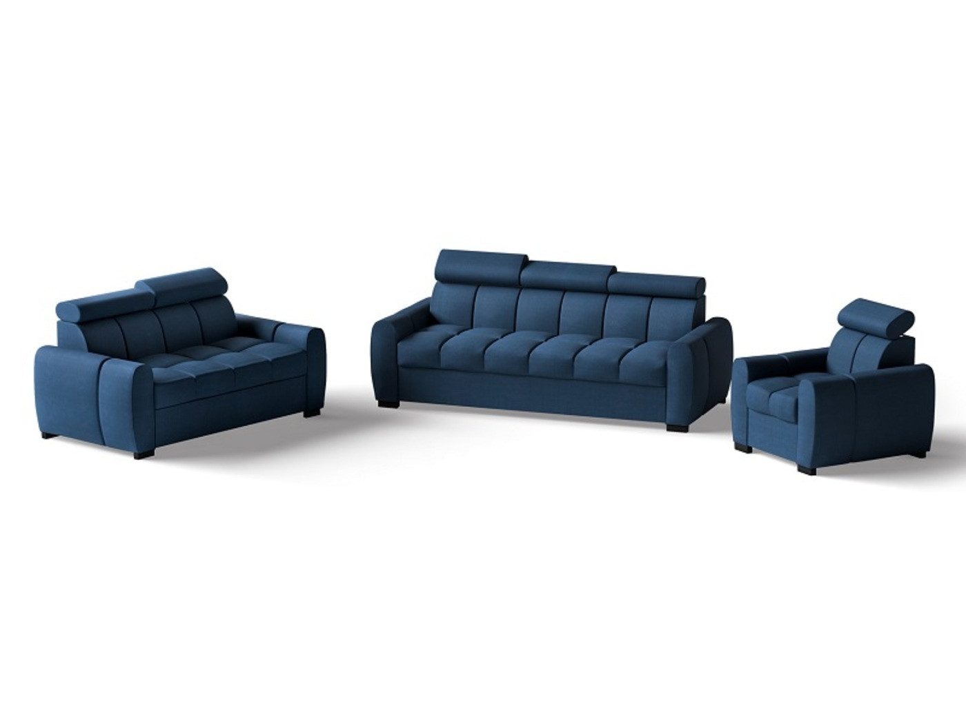MOEBLO Polstergarnitur Couchgarniturem Linos 3+2+1, (Wohnzimmergarnitur günstig online kaufen