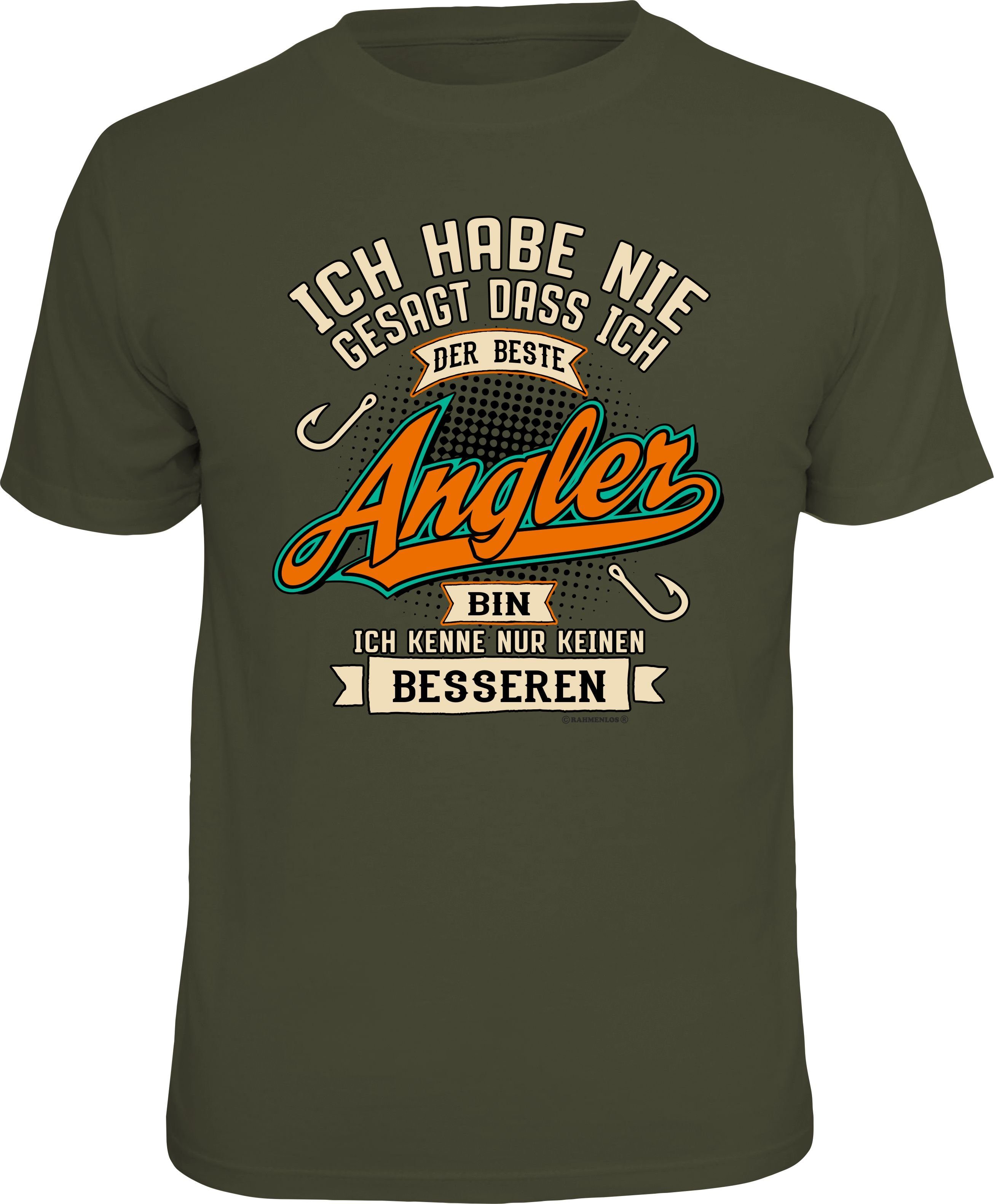 Rahmenlos TShirt mit lustigem AnglerSpruch OTTO
