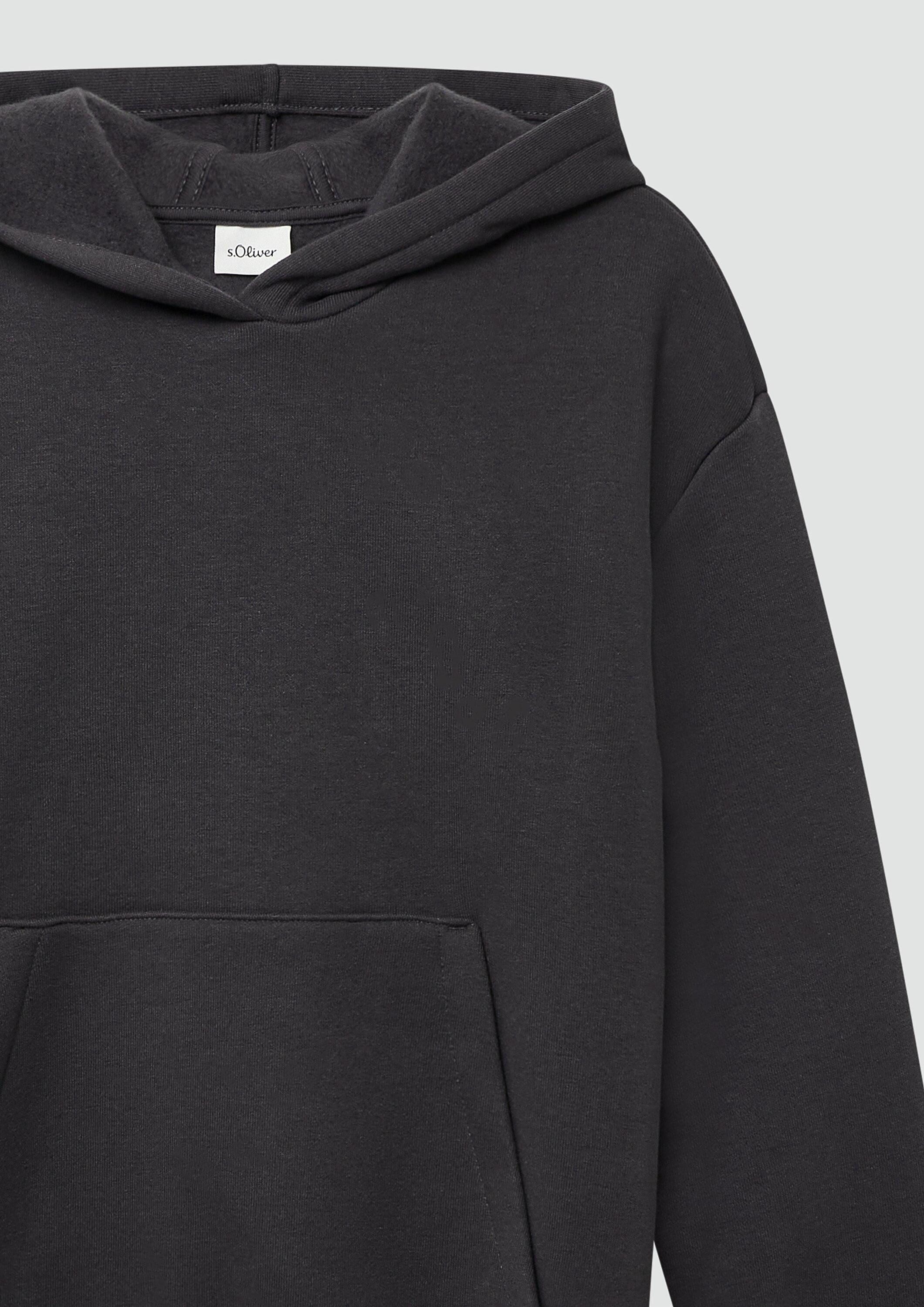 s.Oliver Sweatshirt Sweatshirt Kuscheliger Hoodie mit Rückenprint