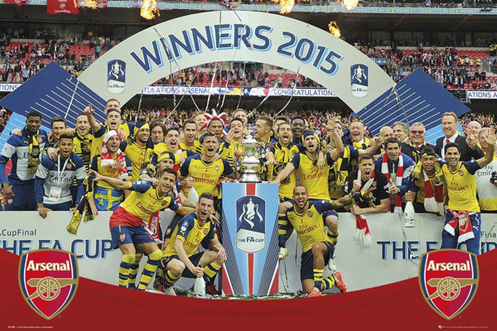 Poster Fußball - Poster - Arsenal - FA Cup Winners 14-15