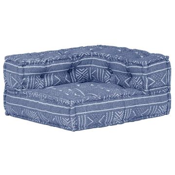 vidaXL Sofa Modularer Pouf Indigo Stoff