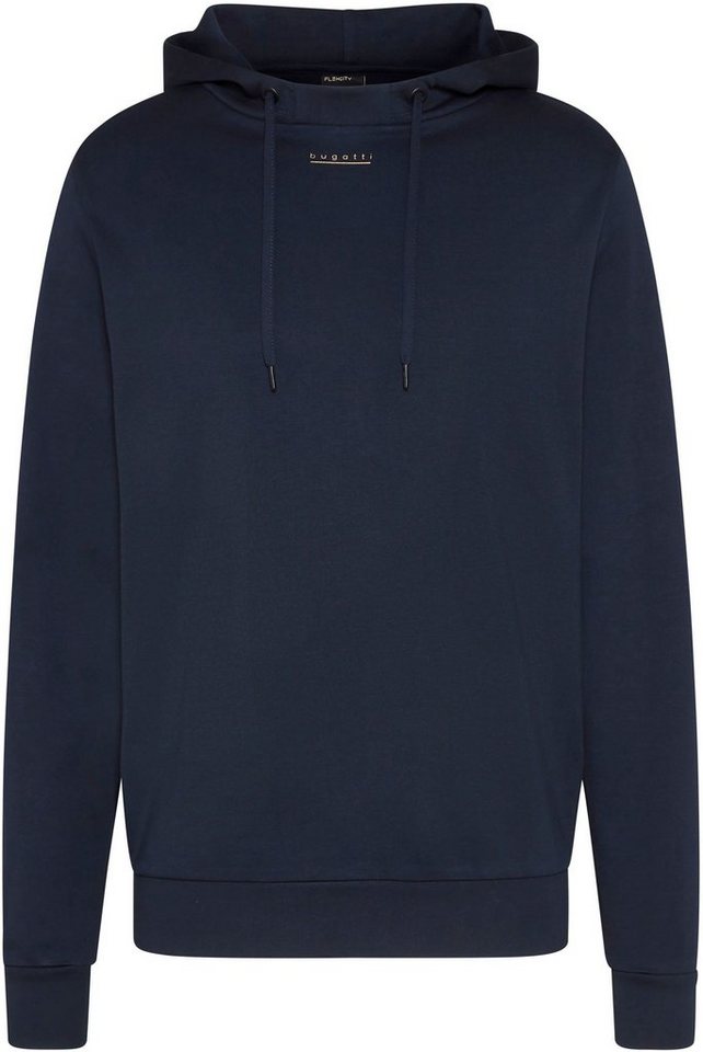 bugatti Kapuzensweatshirt aus reiner Baumwolle, Cooles Kapuzenpullover von  bugatti