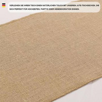 MAGICSHE Tischläufer Jute Tischläufer Rolle für Tisch- und Hochzeitsdeko, 30cmx10m (1-tlg)