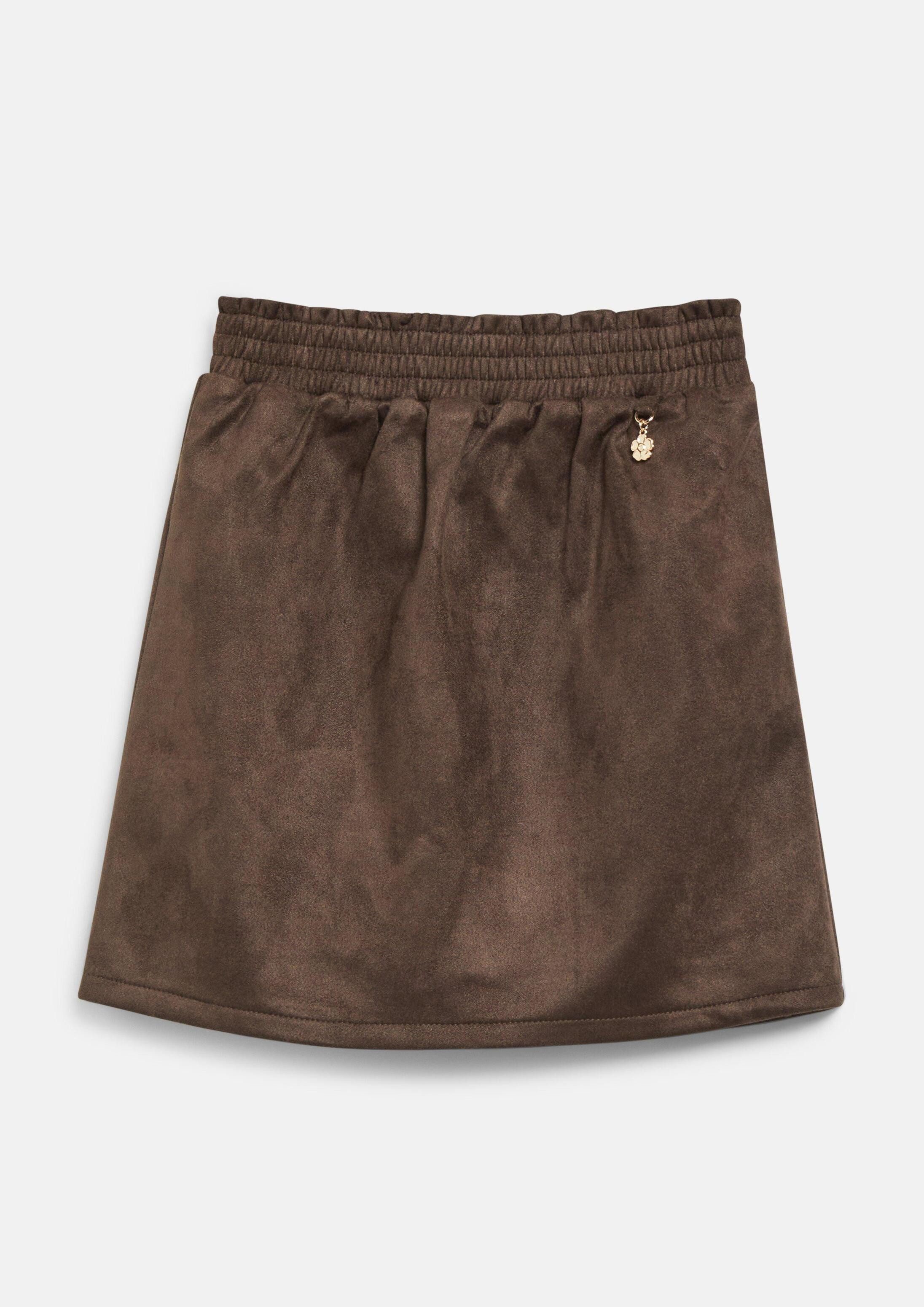 s.Oliver Minirock Rock Veloursrock mit integrierter Shorts und Charm