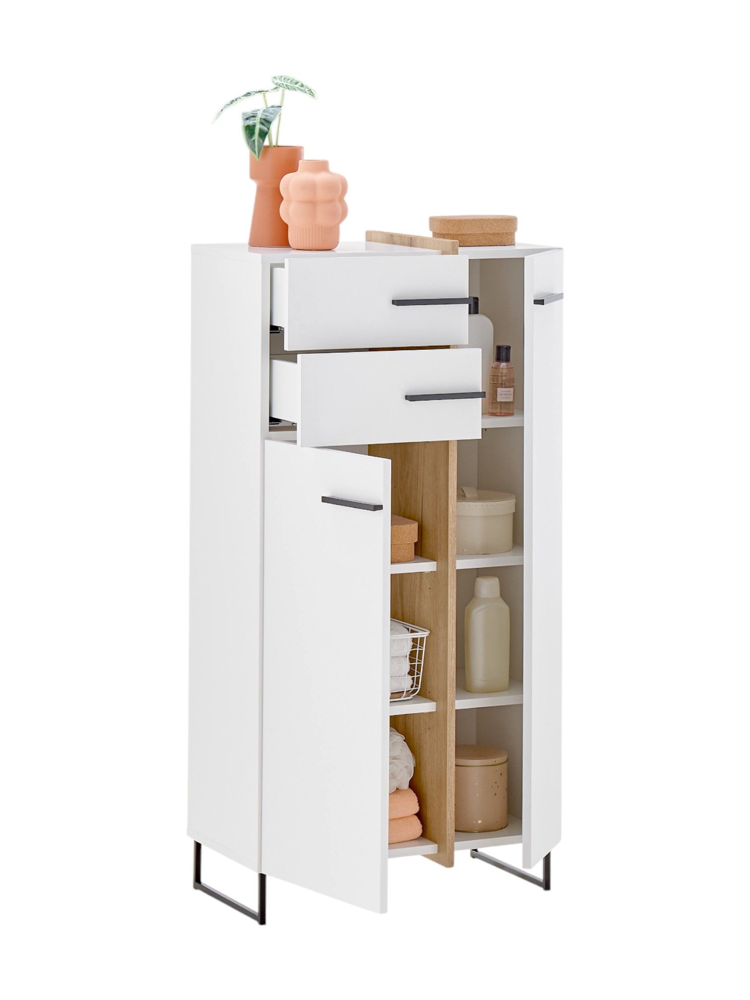 moebel-dich-auf Highboard MESSINA (Badkommode, Midischrank), Softclose-Funk günstig online kaufen