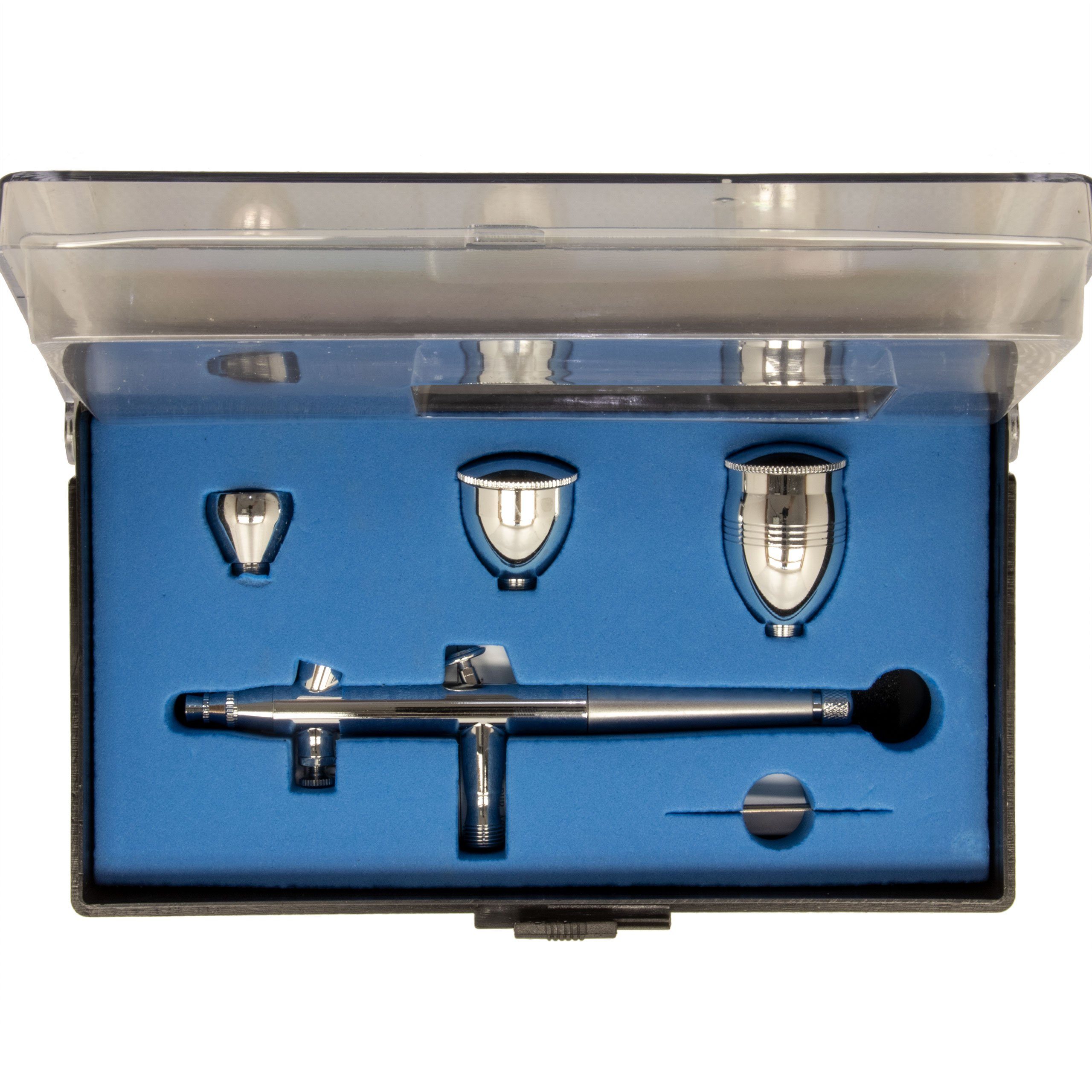 Farbsprühgerät Airbrushpistole ABC-186 Fließbecherpistole 0,3mm mit 3 Farbbechern