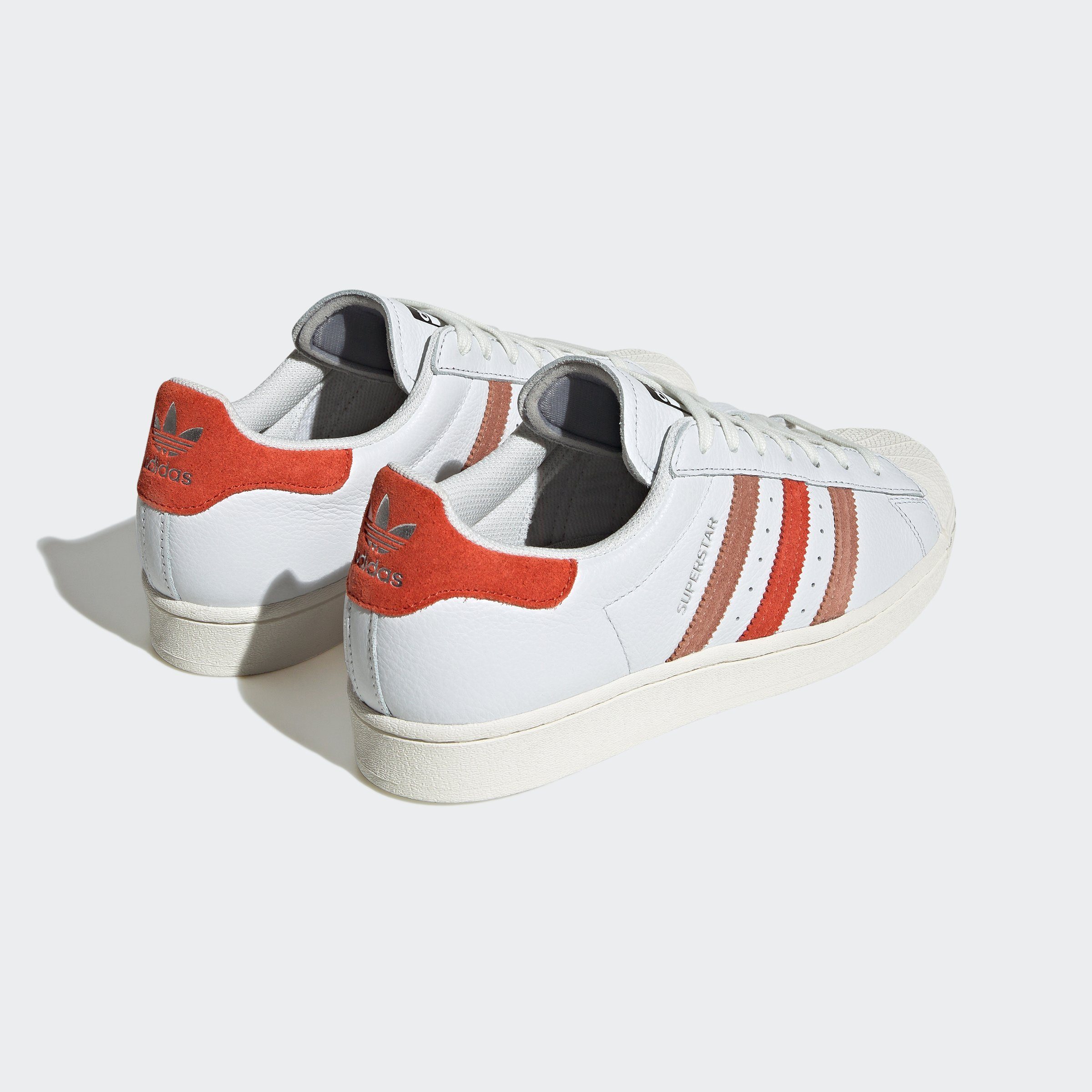 adidas Originals SUPERSTAR Sneaker Clay / White / Preloved Crystal Strata Red