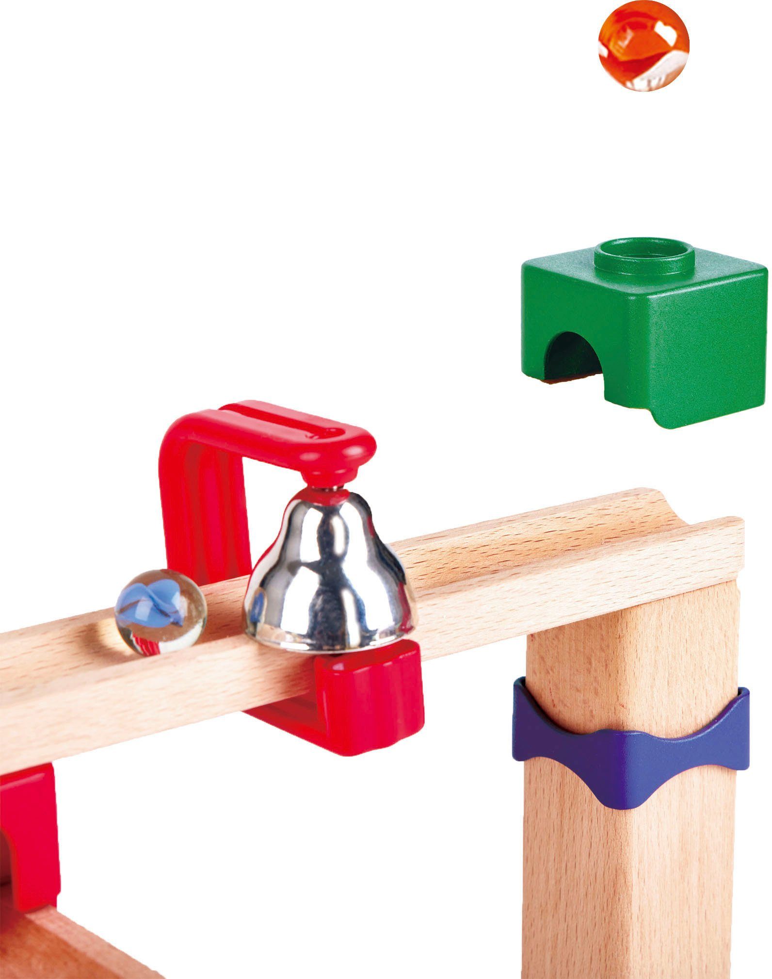 Hape Kugelbahn Zweispurige Murmelbahn mit Domino – Bild 4 von 5