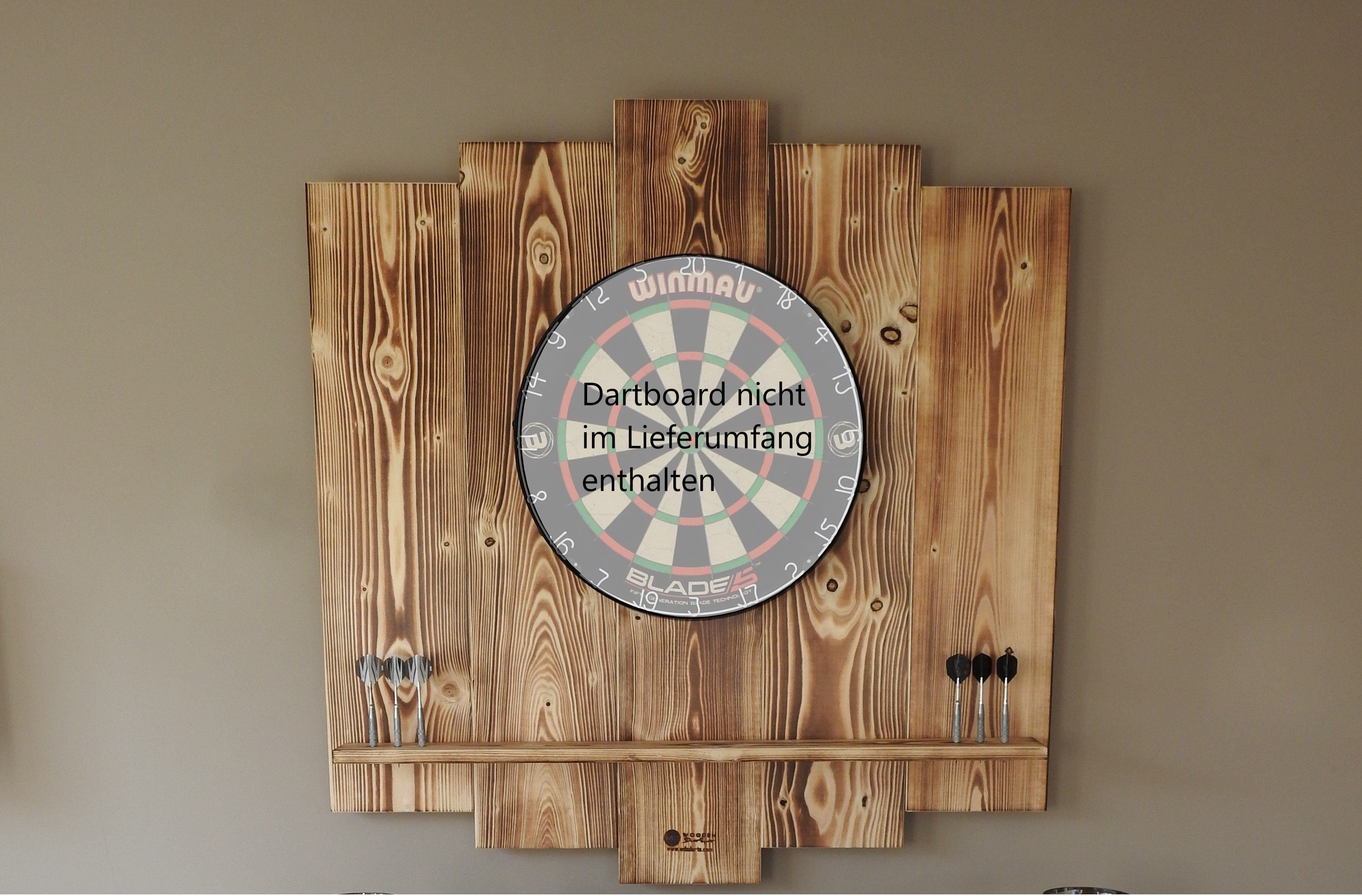 Dartboard Wandschutz Filz - 6x Selbstklebende Filzplatten 30x30cm