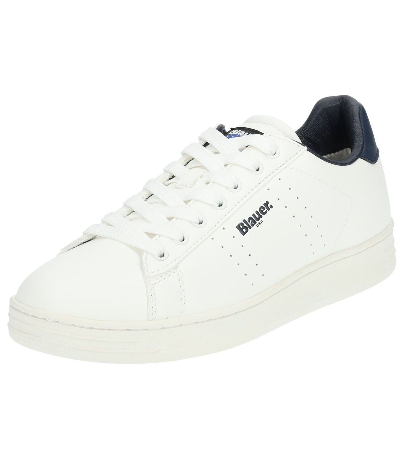 Blauer Sneaker Lederimitat Sneaker