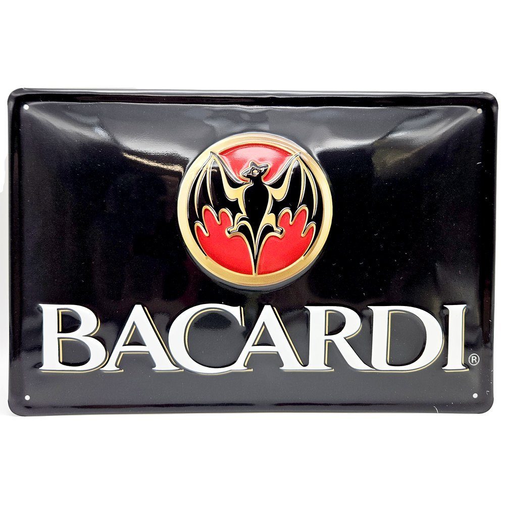 Bacardi 20cm shop x the what Wanddekoobjekt Blechschild (1 St) 30cm