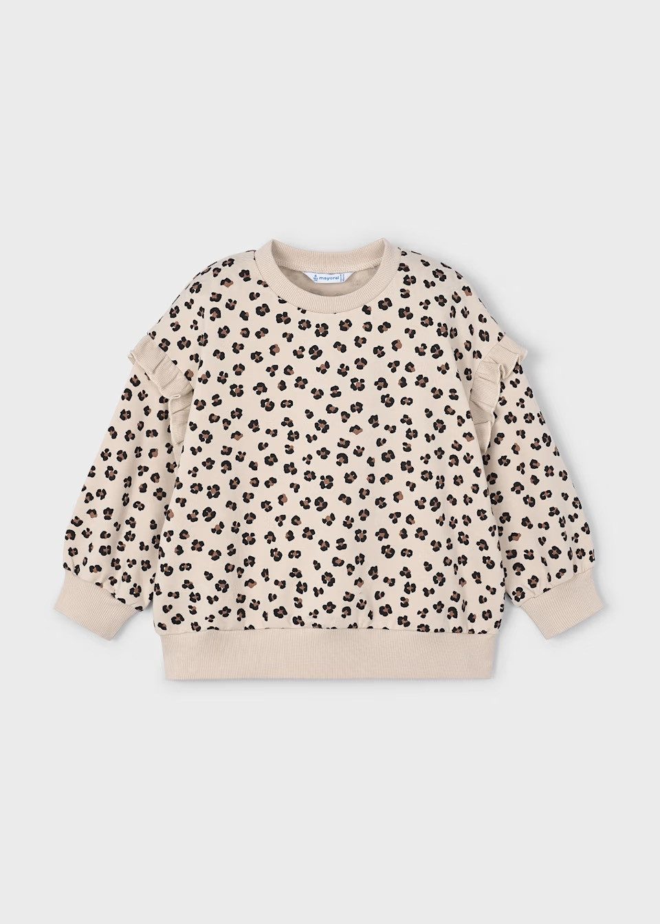 Mayoral Sweatshirt Mädchen Sweatshirt mit Ärmelrüschen (443335)