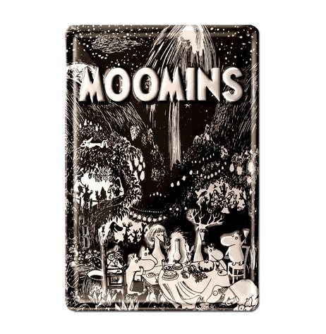 Retro-Blechschild mit Mumins-Motiv Retro-Blechschild mit Mumins-Motiv
