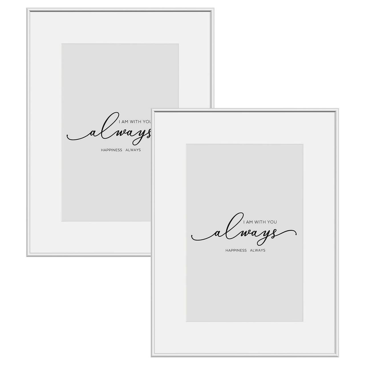 Woltu Bilderrahmen, (2 St), Fotorahmen Aluminium Matt günstig online kaufen