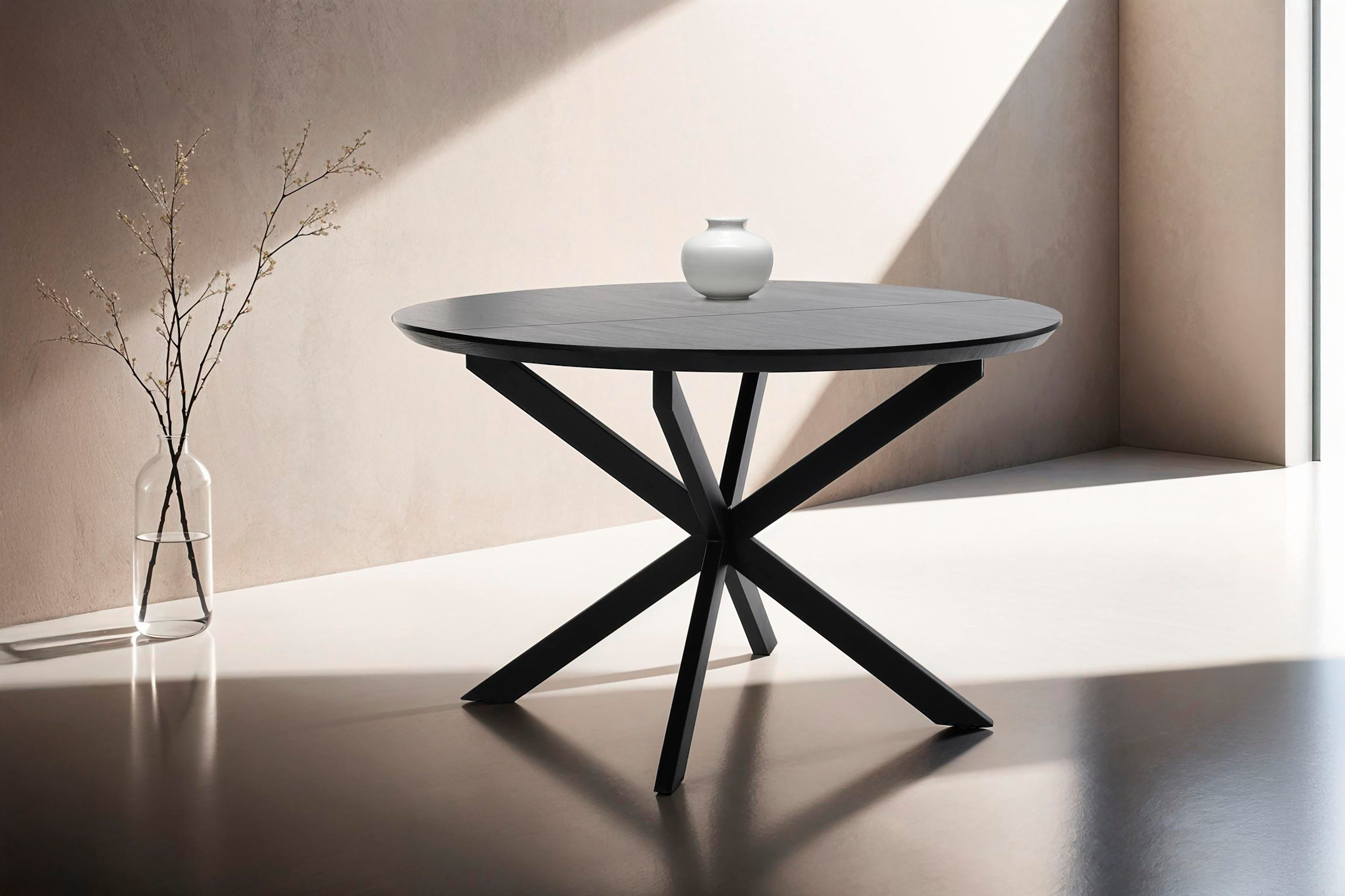 byLIVING Esstisch Oregon, Auszug 120-160 cm, mit Schweizer Kante, Eichen-Op günstig online kaufen