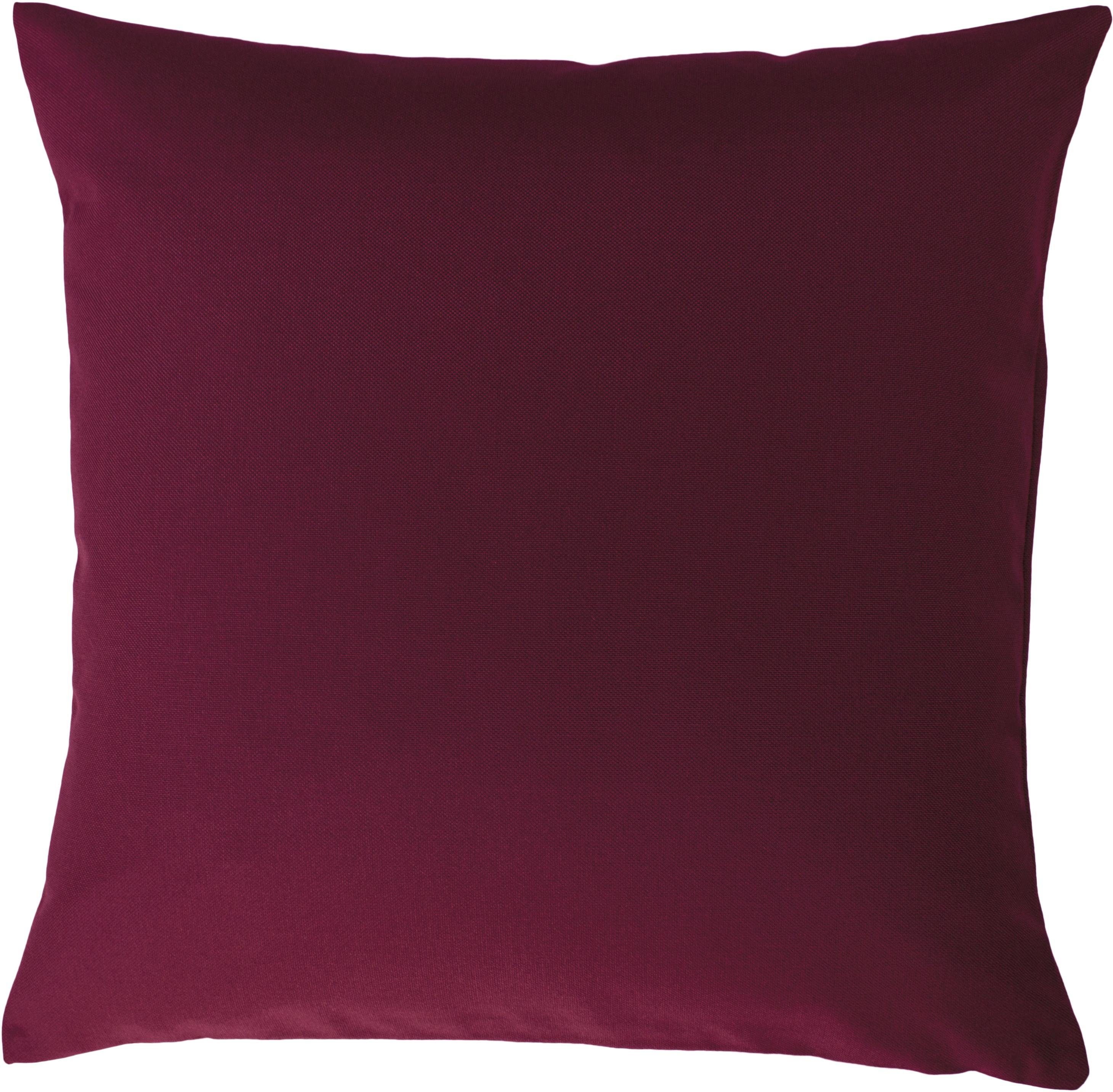 VHG Dekokissen Gerti, Reißverschluss, Kissenhülle ohne Füllung, 1 Stück, unifarben