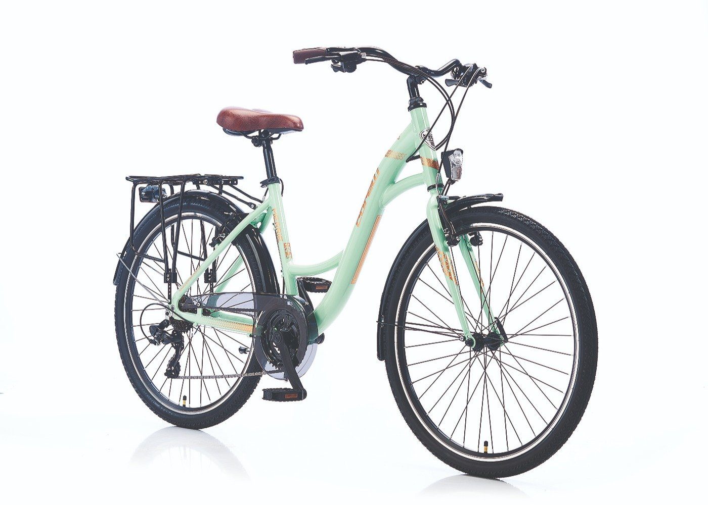 Jugendfahrrad 24" Zoll Alu City Bike Mädchen Fahrrad Kinderfahrrad Shimano 21 Gang