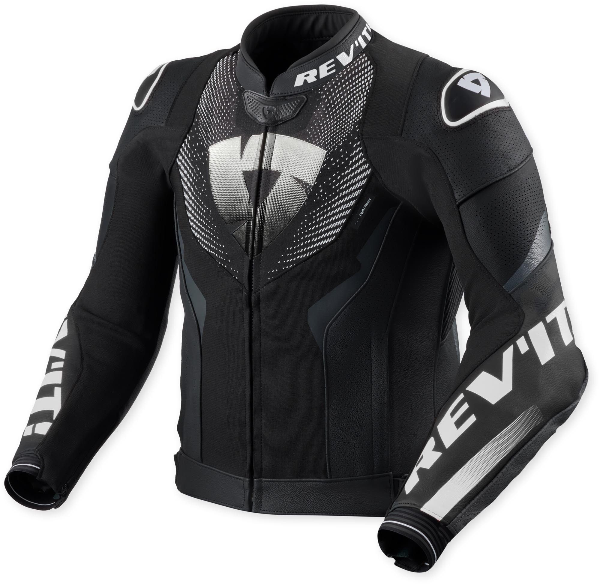 Revit Motorradjacke Hyperspeed 3 Air perforierte Motorrad Lederjacke Airbag vorbereitet,Rückenprotektor vorbereitet,Brustprotektor vor