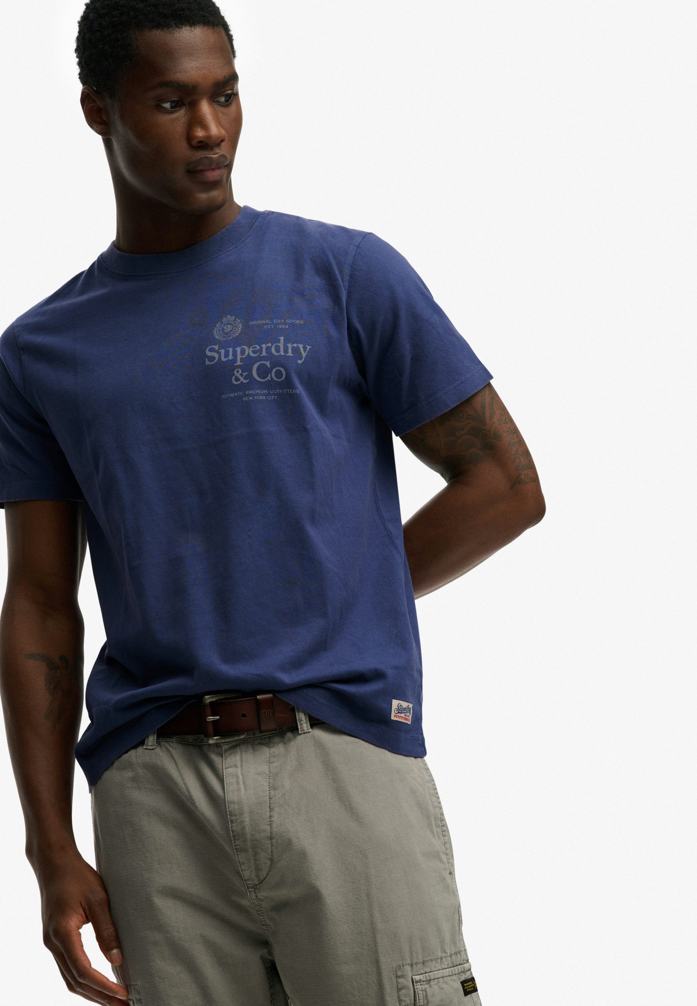 Superdry Rundhalsshirt 1954 Company Relaxed Tee Baumwolle, relaxed fit