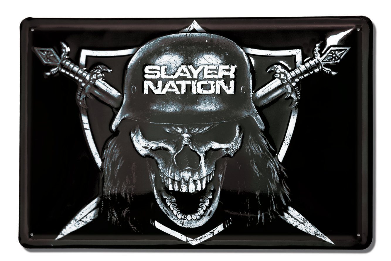LOGOSHIRT Blechschild mit hochwertigem Slayer-Motiv-Otto