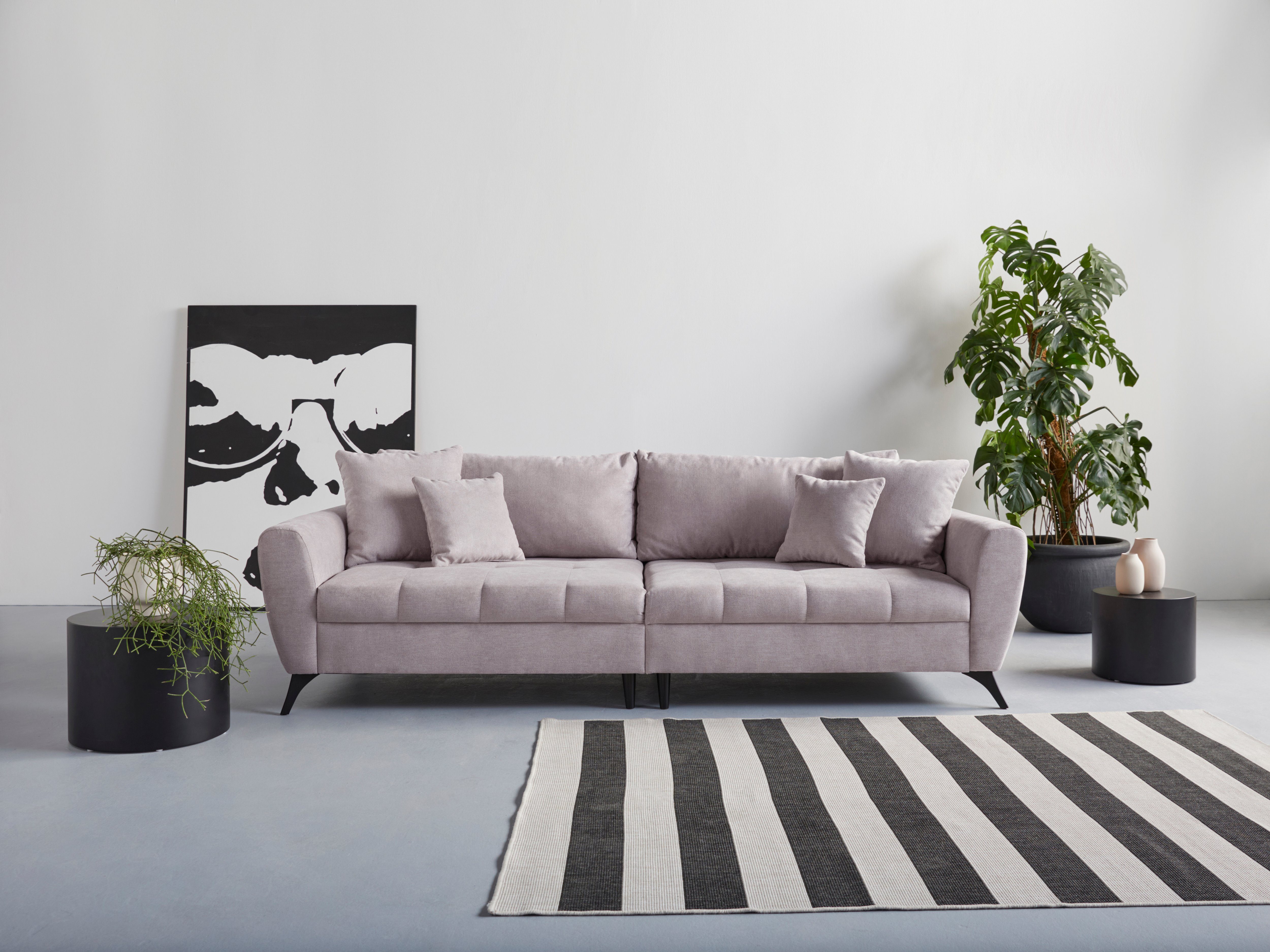 INOSIGN Big-Sofa Lörby, Belastbarkeit bis 140kg pro Sitzplatz, auch mit Aqua clean-Bezug | Big Sofas