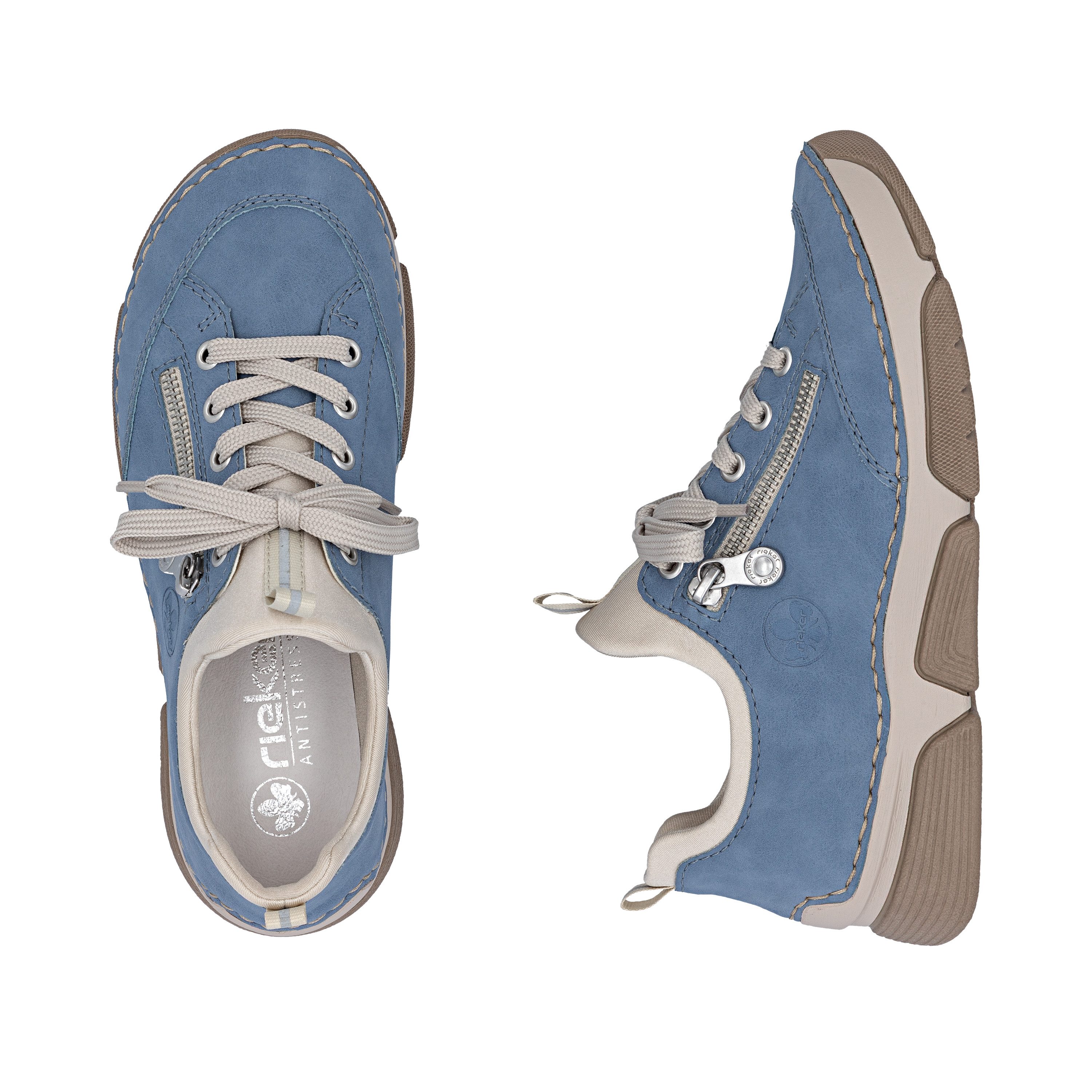 Rieker Slip-On Sneaker Schlupfschuh, Halbschuh, Freizeitschuh mit weicher Innensohle