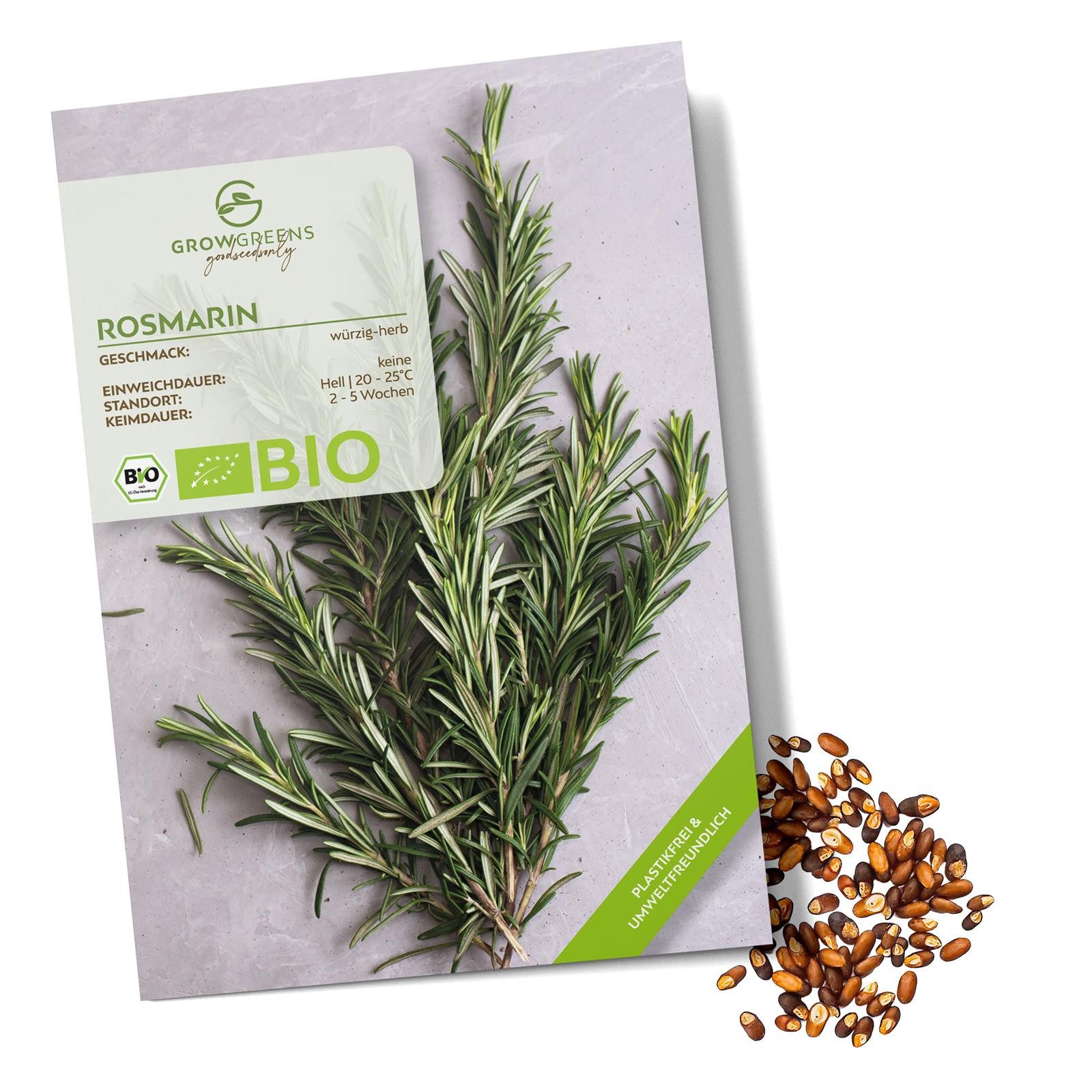 Growgreens Kräutersamen BIO Rosmarin Samen - Heilkräuter Saatgut aus bio. A günstig online kaufen