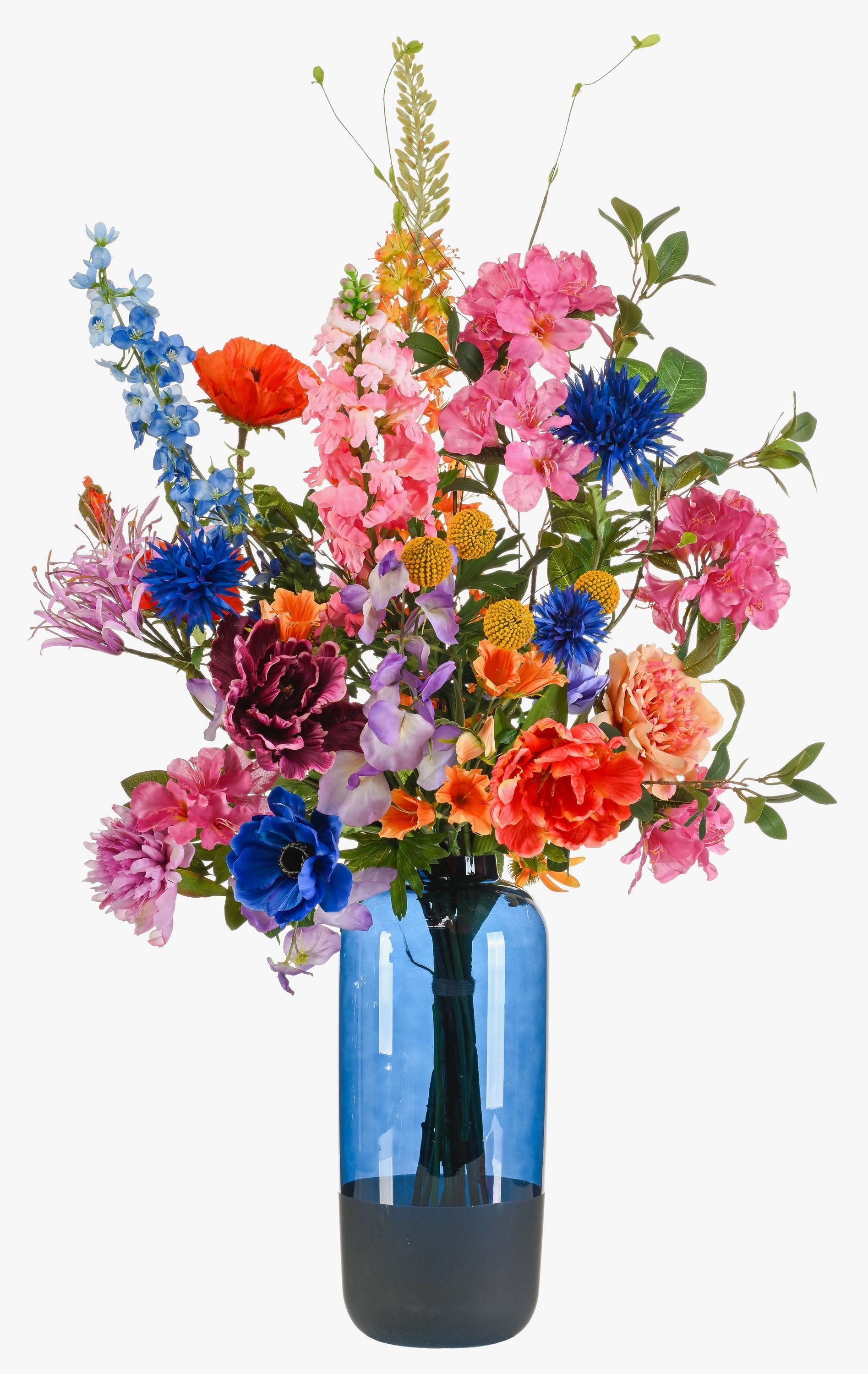 Kunstblumenstrauß Unechter Blumenstrauß Feme, bunt, 105cm, Ø65cm, artplants, Höhe 105.0 cm