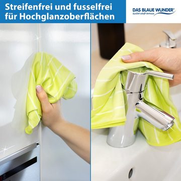 Das Blaue Wunder® Cristall Premium mit Bambusfasern Reinigungstücher (Set: 40 x 50 cm, Reinigen und Trocknen, Waschbar bis 95°C)