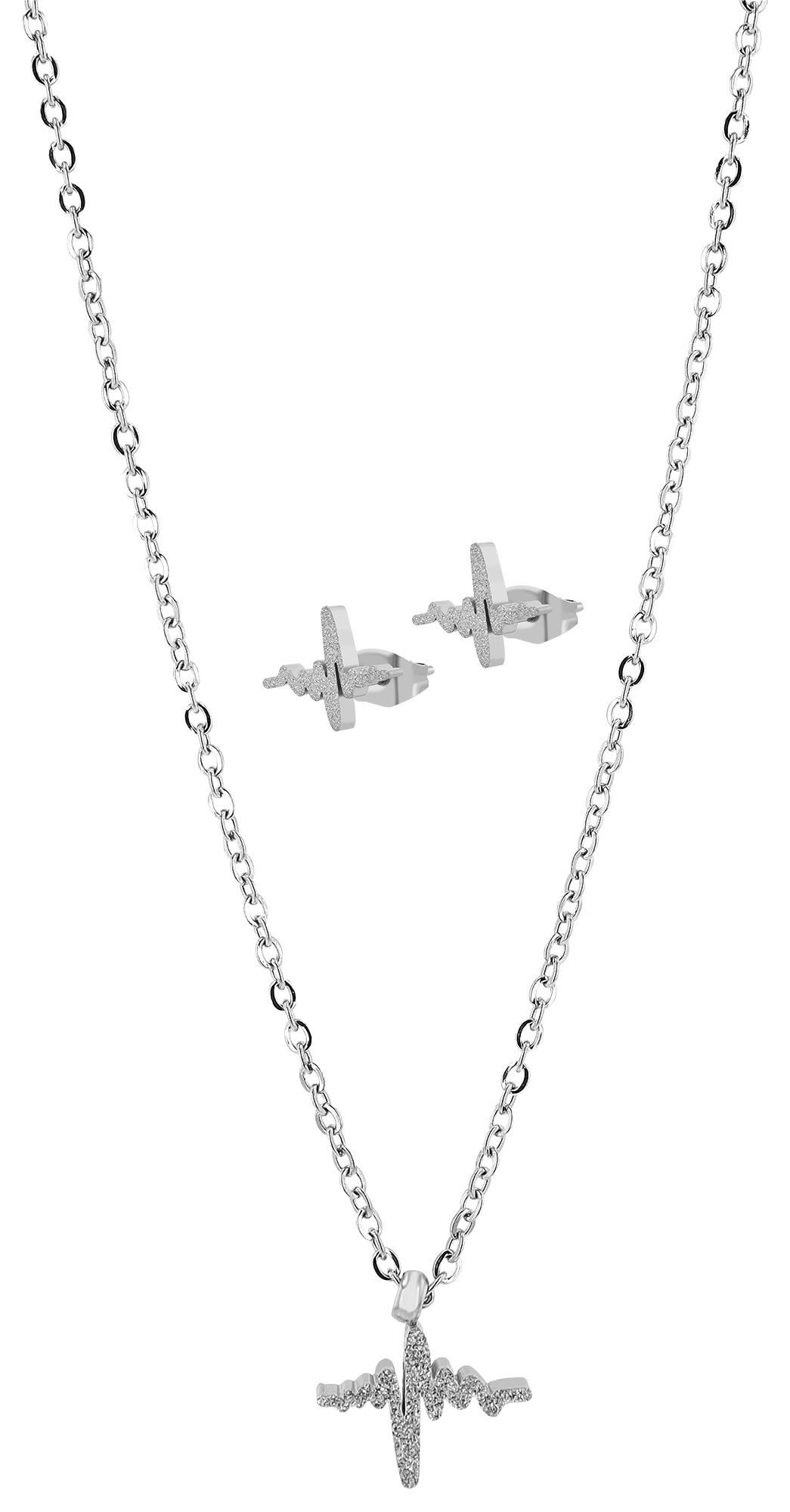 Schmuckset Edelstahl silber