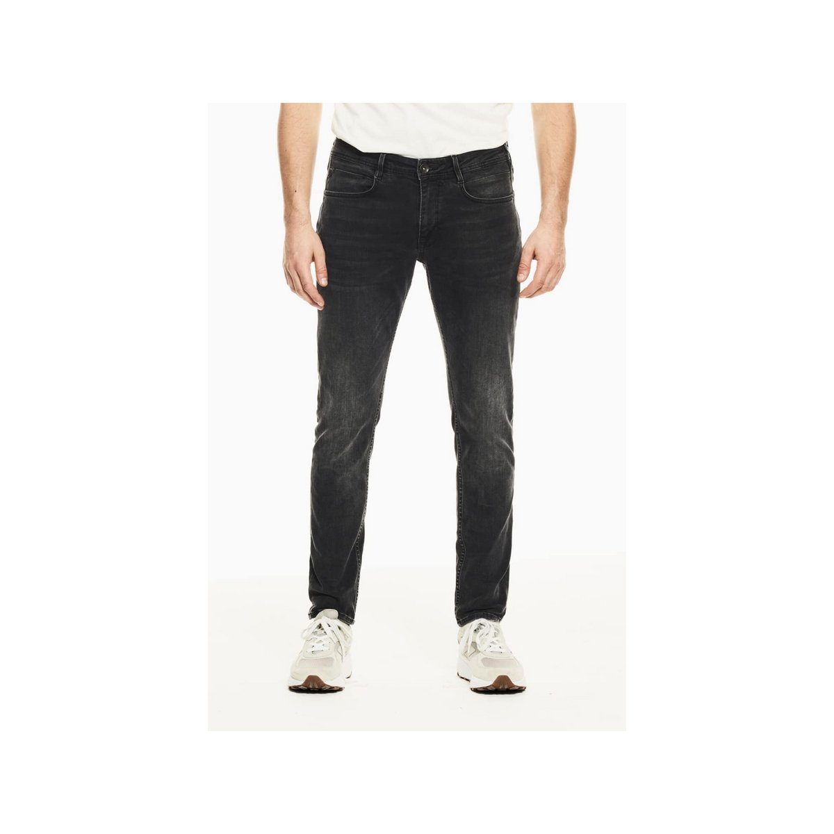 dunkel-blau (1-tlg) Garcia BLACK 5-Pocket-Jeans