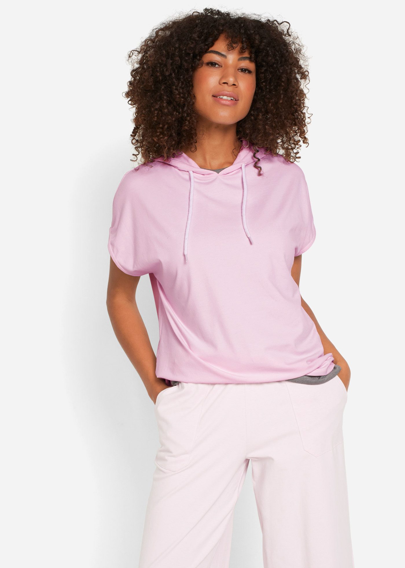 bonprix Kapuzensweatshirt lässige Passform, überschnittene Schultern