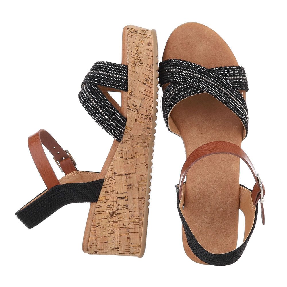 Ital-Design Damen Freizeit Plateausandaletten (86706677) Keilabsatz/Wedge günstig online kaufen