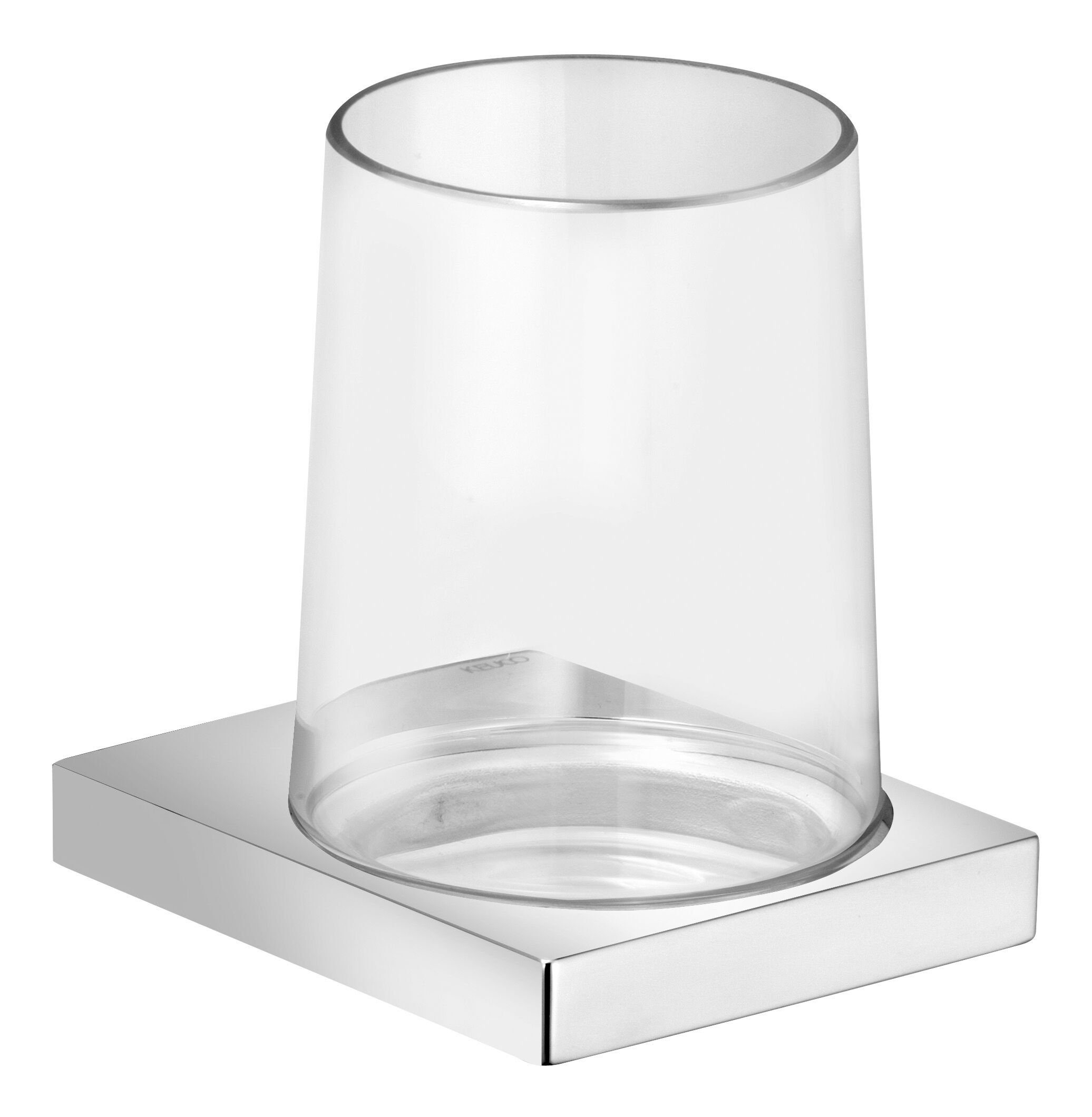 Keuco Zahnputzbecher Edition 11, Echtkristall-Mundglas - Klar