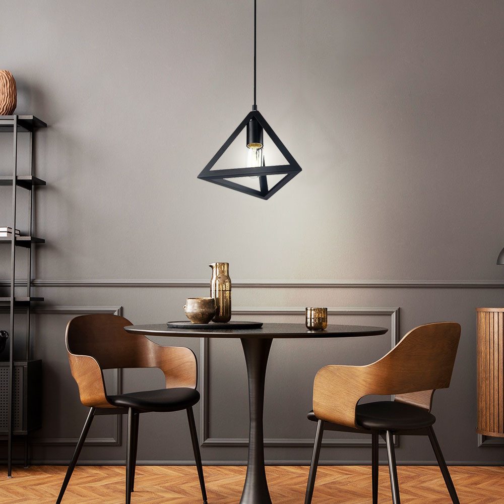 V-TAC Hängeleuchte, Leuchtmittel nicht inklusive, Retro Pendel Hänge Leuchte Wohn Zimmer Decken Lampe