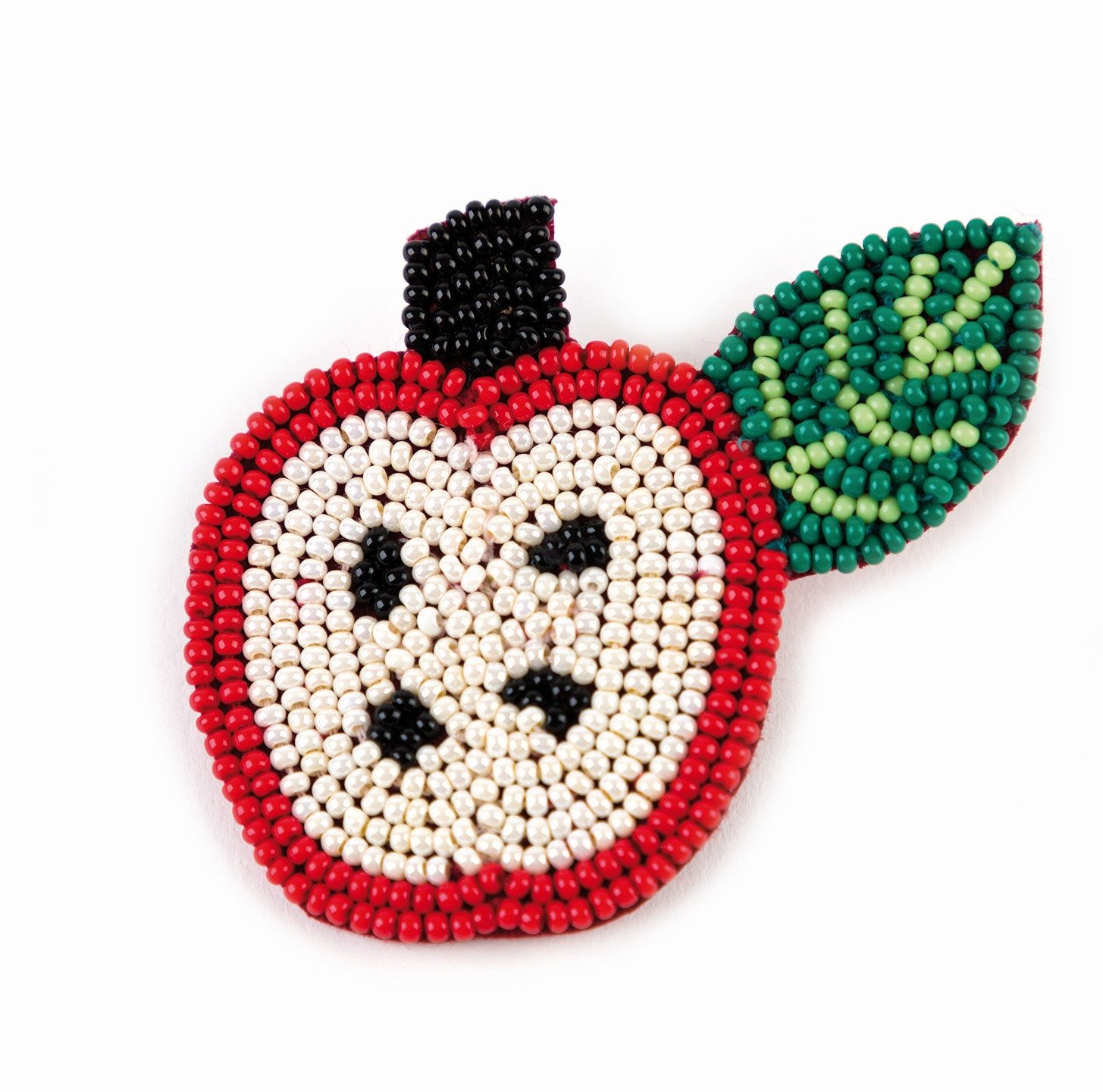 El Puente Brosche Brosche "Apfel", Handmade, Fair Trade