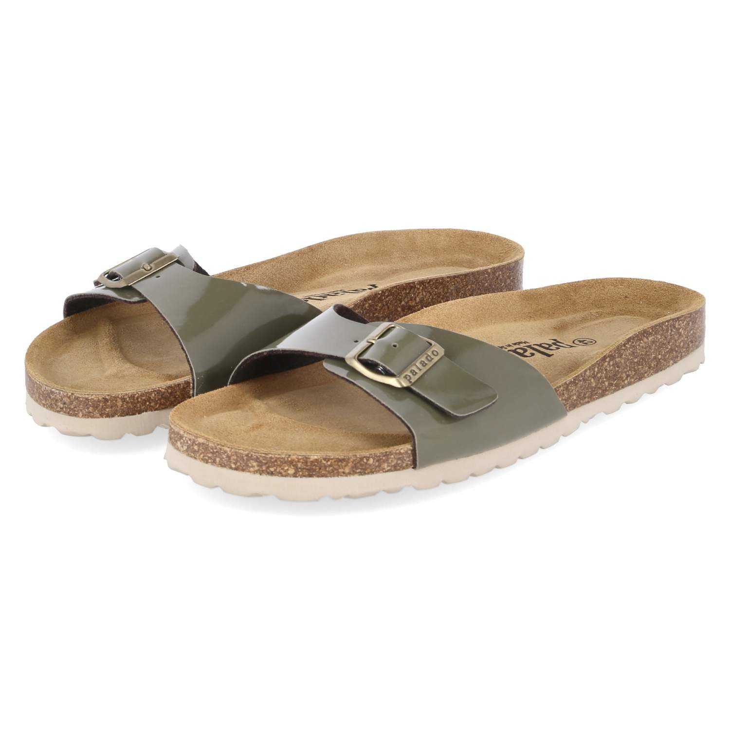 Palado Palado 0881-352-34 Damen Synthetik grün Pantolette