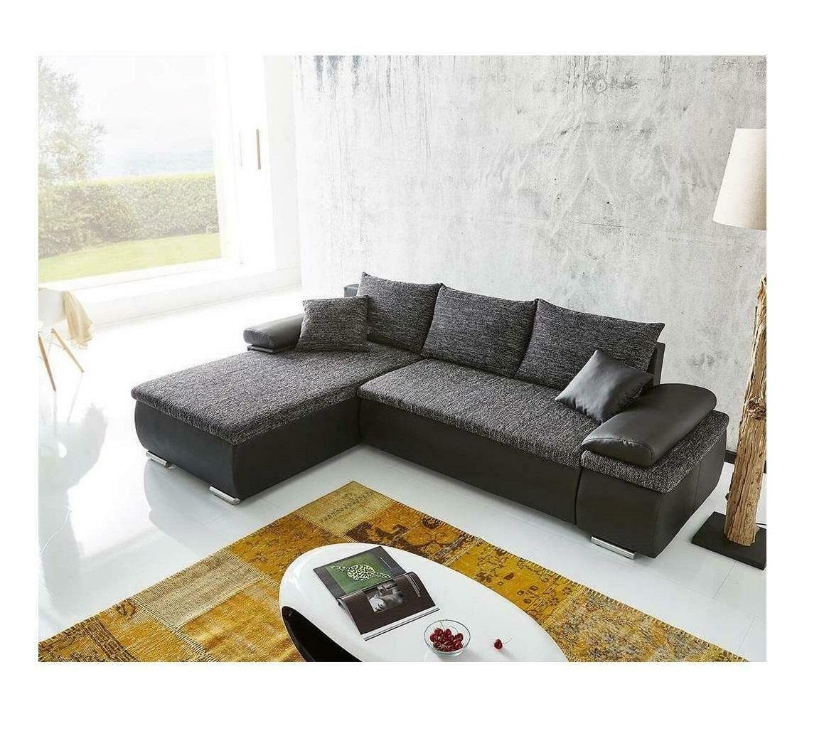 Polster Made Design Europe JVmoebel Ecksofa Mit Couch, Modernes Schlaffunktion Luxus in Sofa Graues
