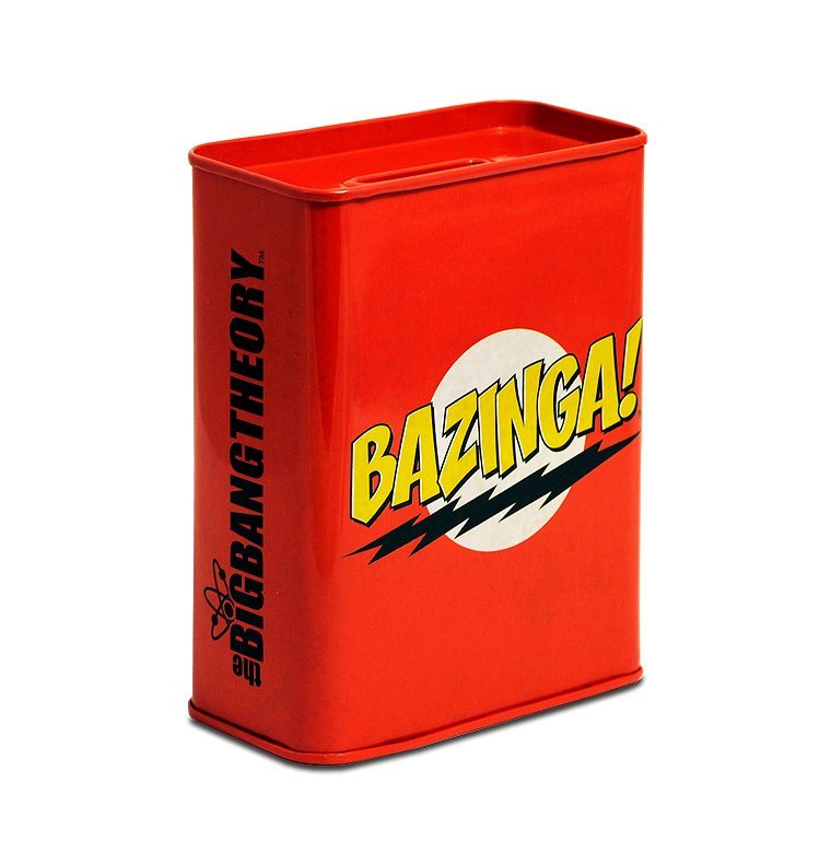 Spardose mit Bazinga!-Logo Spardose mit Bazinga!-Logo